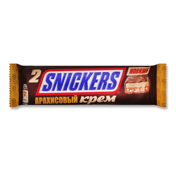 Snickers с арахисовым маслом